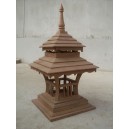 AD001 โคมไฟไม้สัก