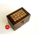 EGB 1015 09 015 กล่องไม้สักแต่งเปลือกไข่ (eggshell box)