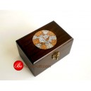 EGB 1015 09 015 กล่องไม้สักแต่งเปลือกไข่ (eggshell box)