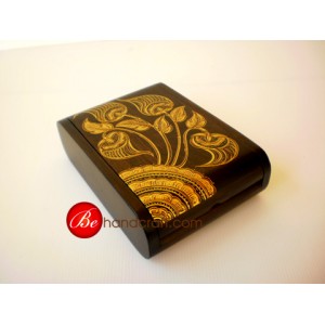 F-PB 1420 06 002  กล่องไม้สักเพ้นท์ลาย (wooden box painting.)