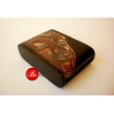 F-PB 1420 06 001  กล่องไม้สักเพ้นท์ลาย (wooden box painting.)