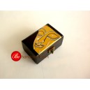 HN-PB 75115 55 001  กล่องไม้สักเพ้นท์ลาย (wooden box painting.) 